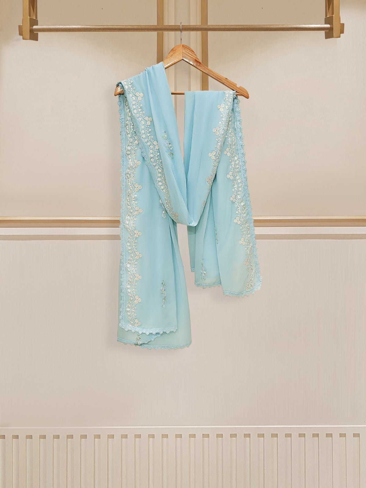 3 Piece - Embroidered Swiss Voile Suit S109810