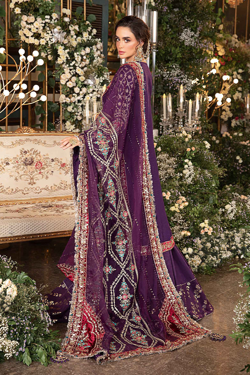 Mbroidered'24-3 Piece Unstitched Embroidered Raw Silk Suit BD-2903