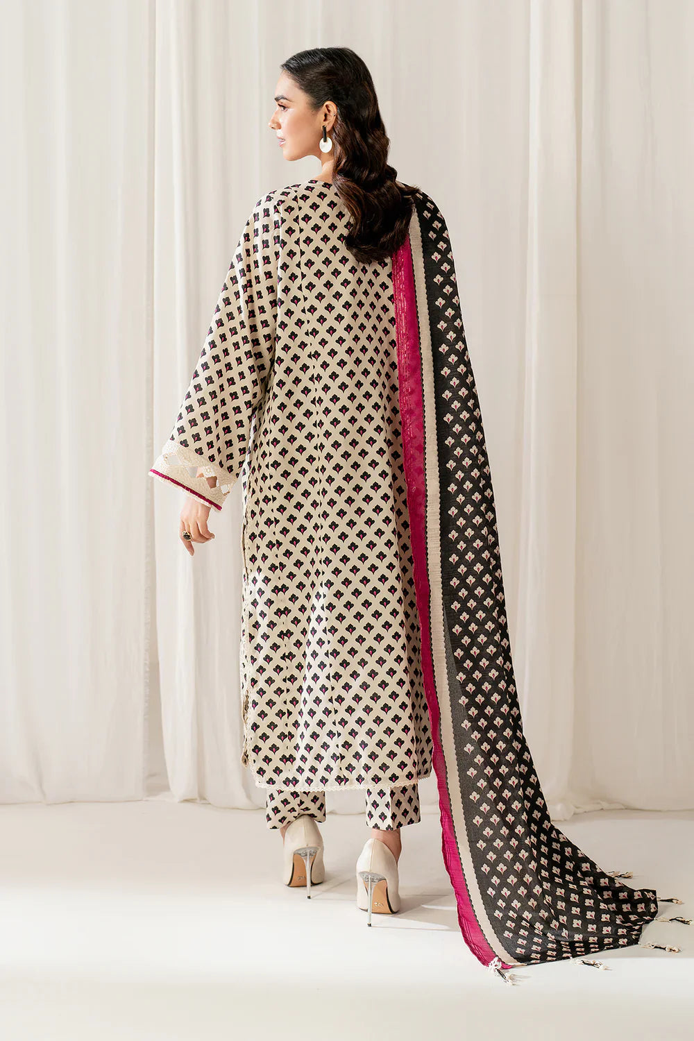 Unstitched'25 - EMBROIDERED VISCOSE SILK UF-4050