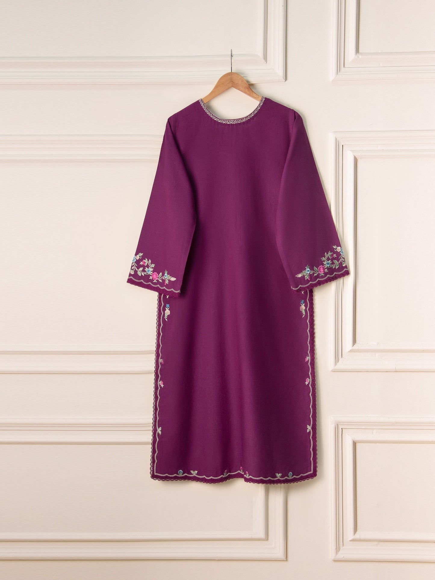 Embroidered Khaddar Shirt S110729