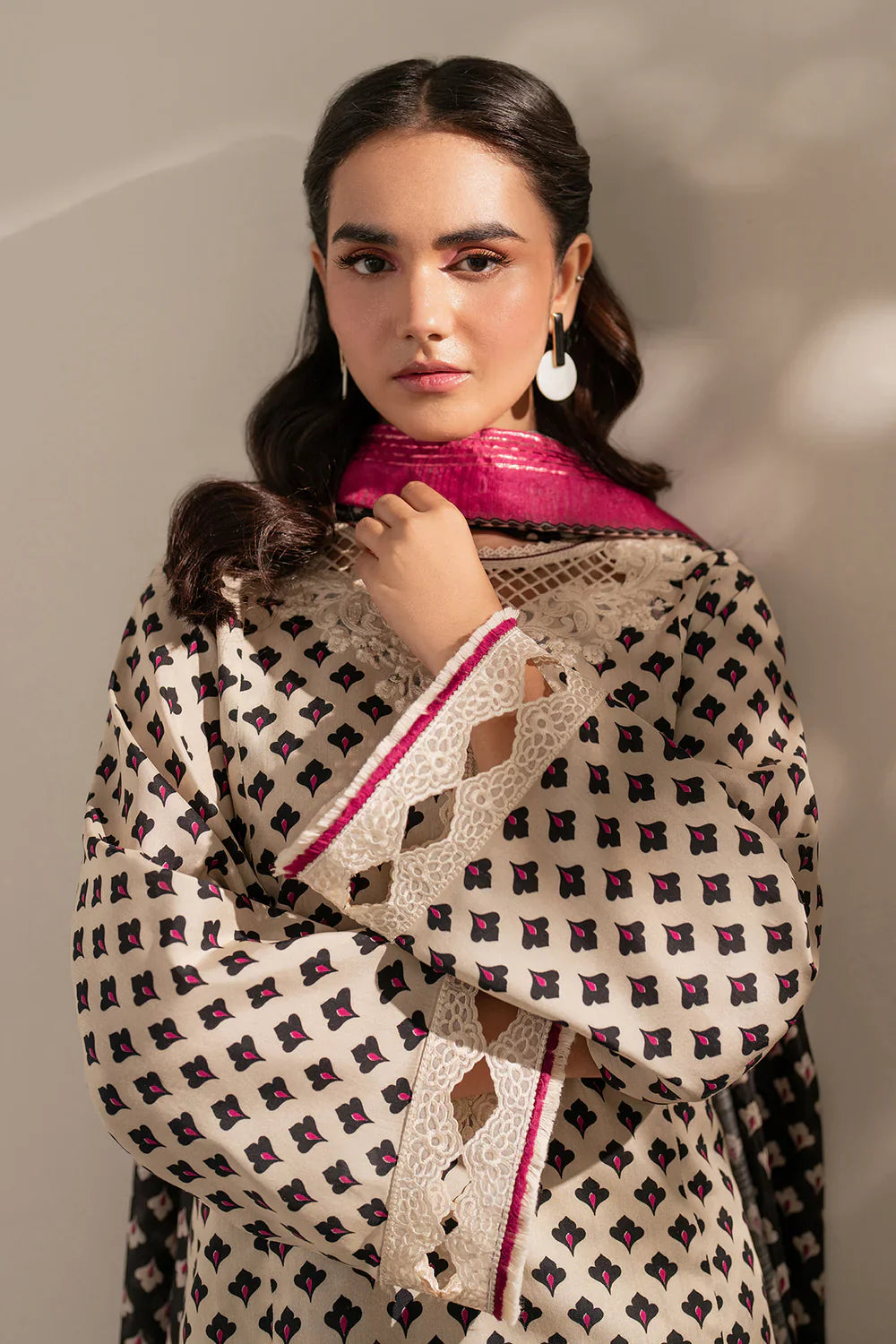 Unstitched'25 - EMBROIDERED VISCOSE SILK UF-4050