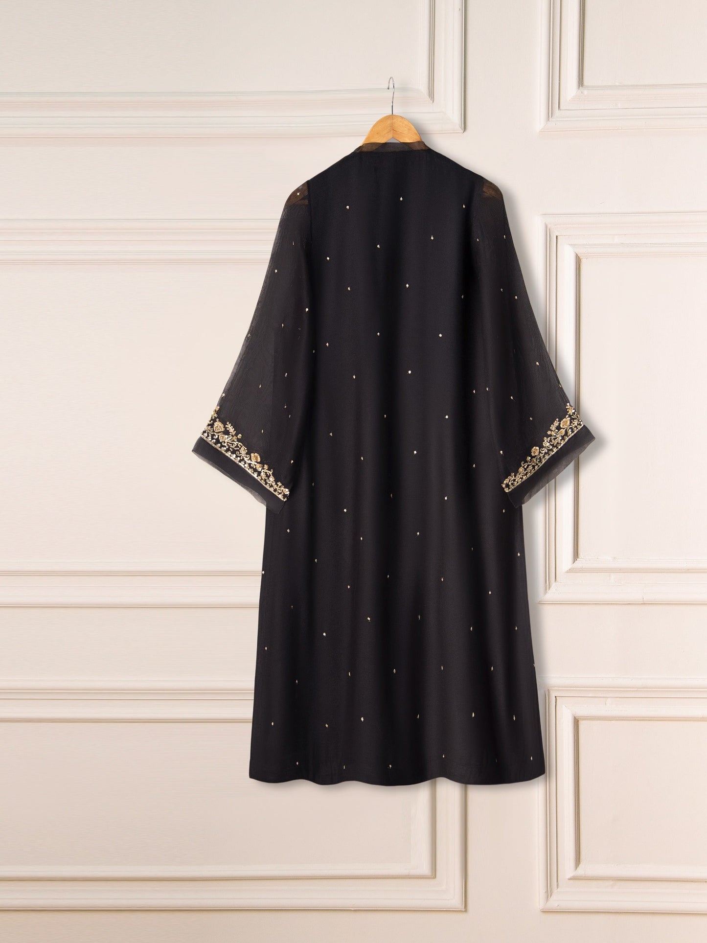 3 Piece- Pure Cotton Net Embroidered Suit S111058
