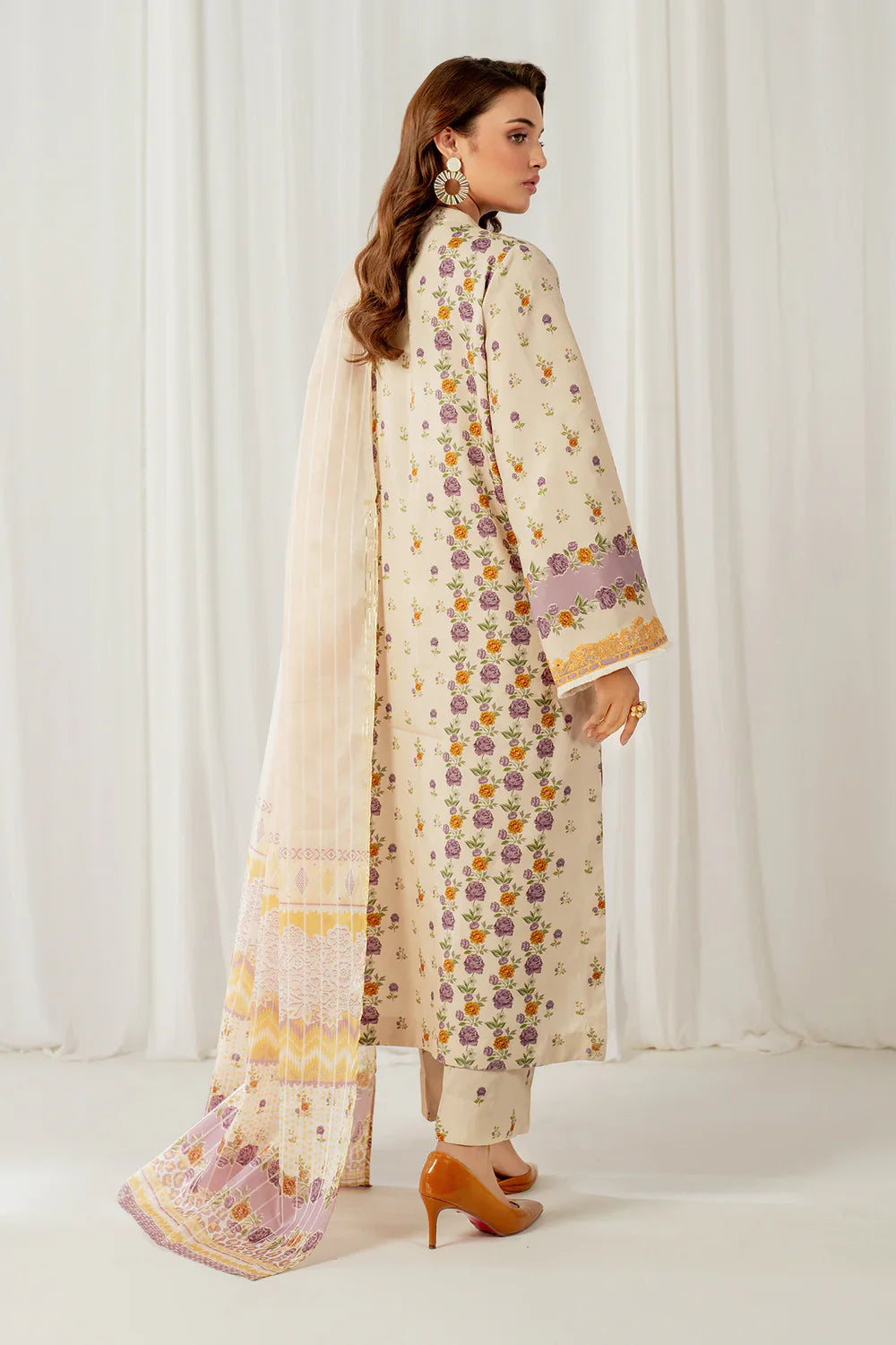 Unstitched'25 - EMBROIDERED VISCOSE SILK UF-4051