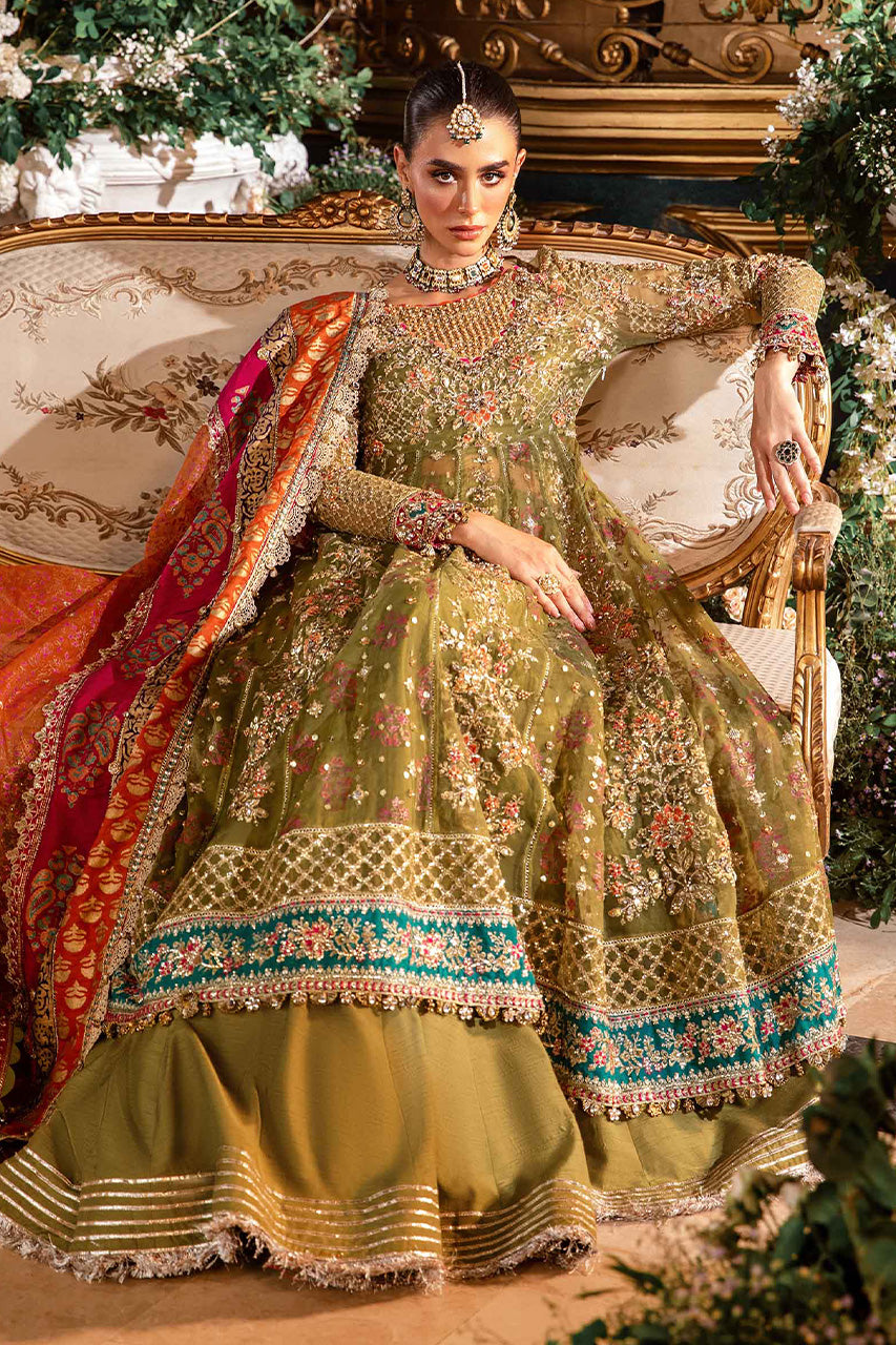 Mbroidered'24-3 Piece Unstitched Embroidered Organza Suit BD-2906