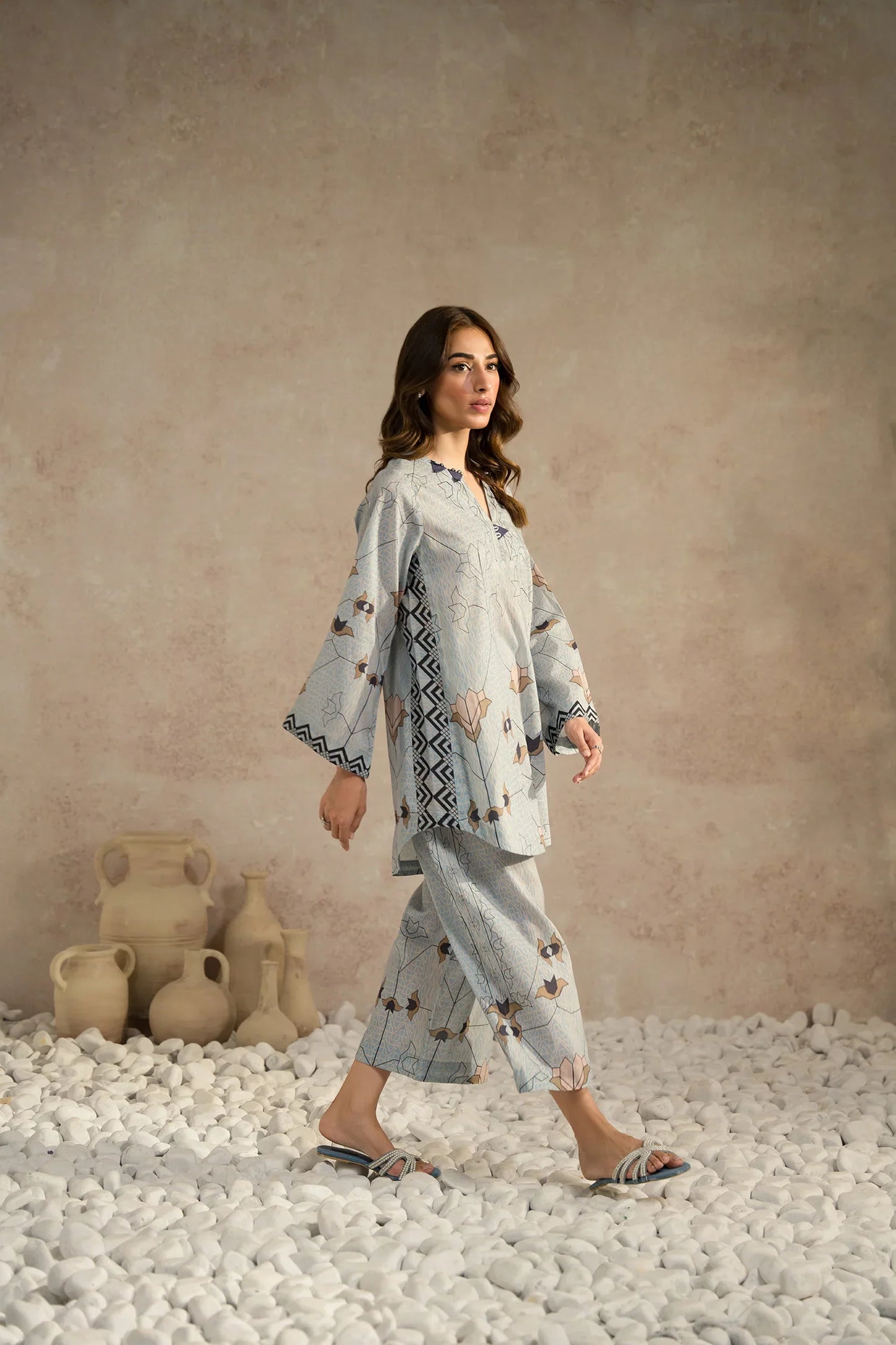 Lawn Pret '25- Cora Matching Set