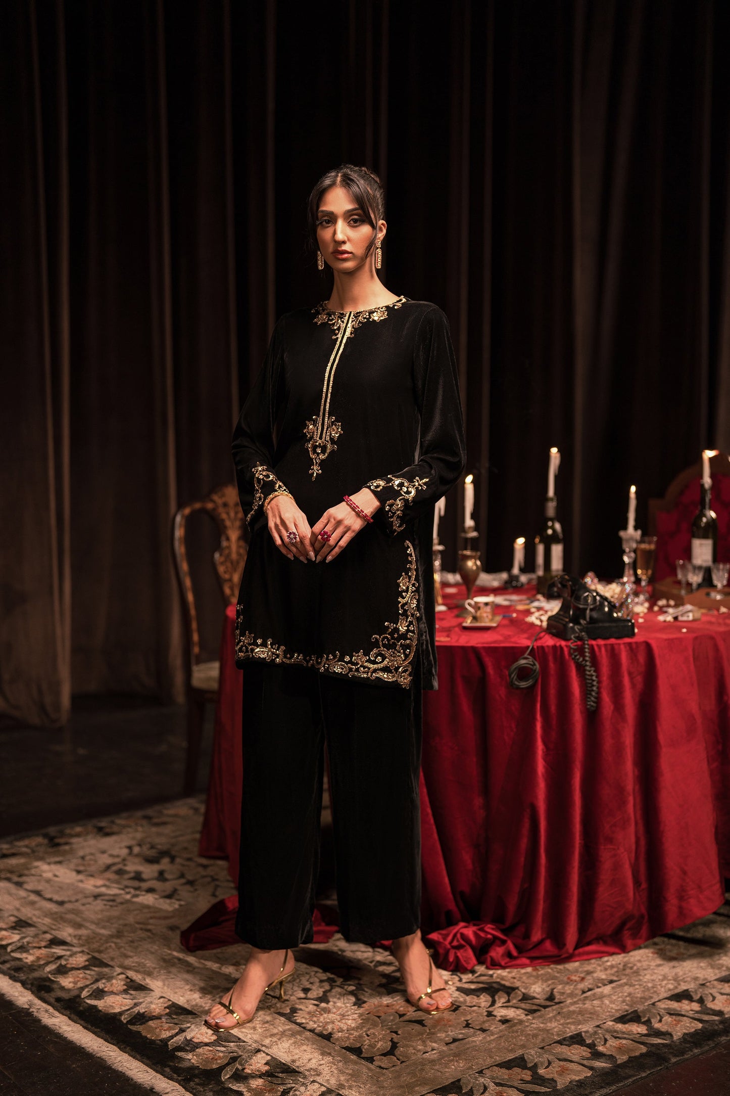 Mukesh Black Set (D-02)