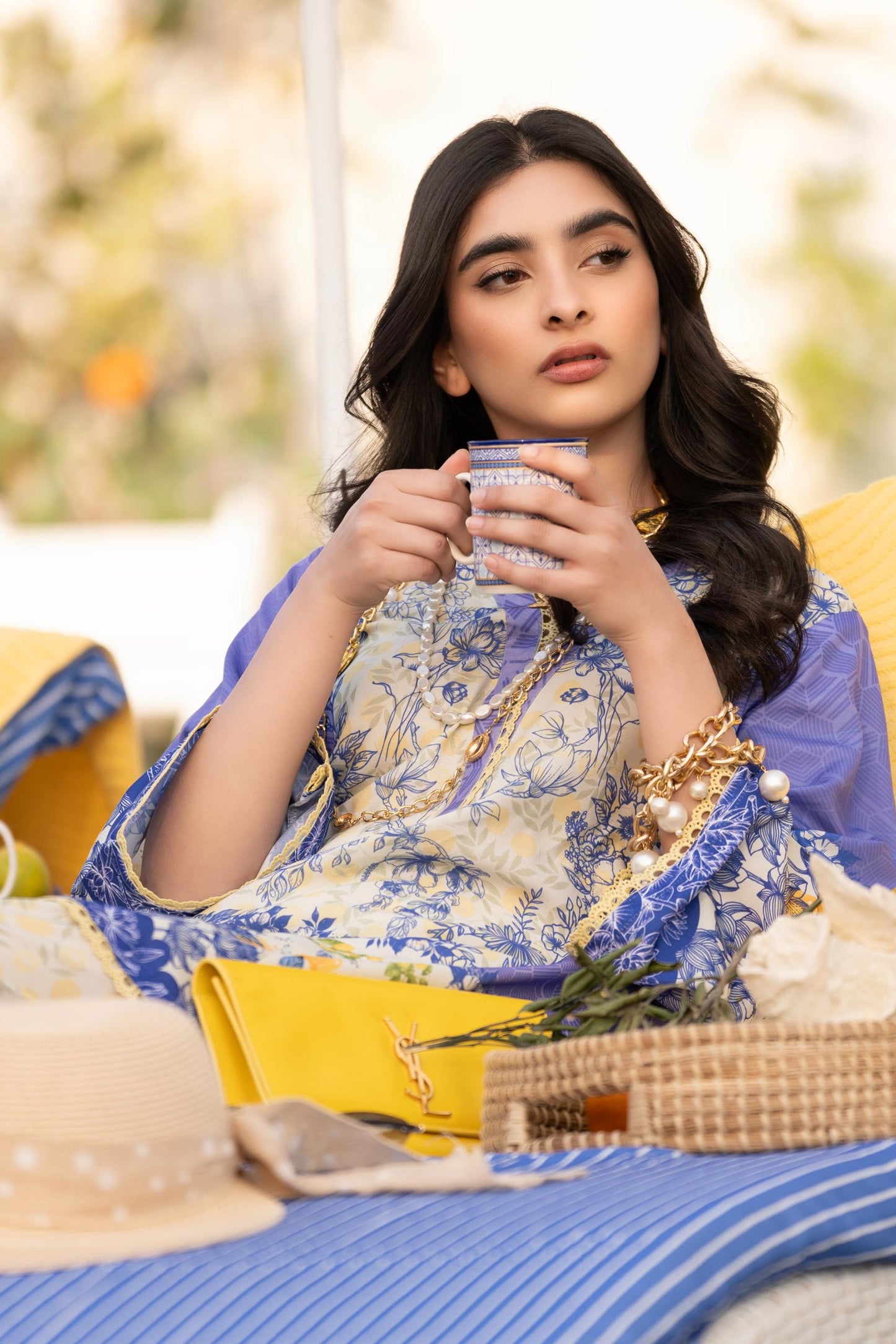 Eid Edit Lawn'25- Santorini Sands