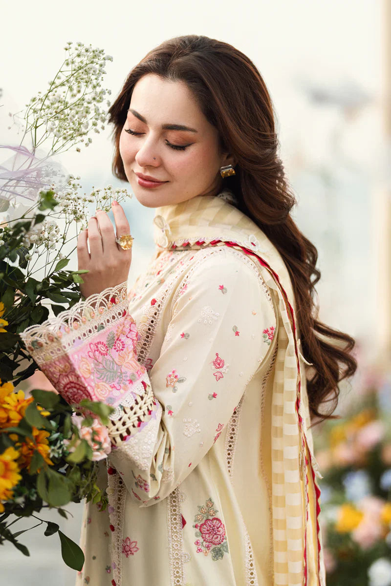 Sahil Luxury Lawn'25-FK-14 SCARLETT