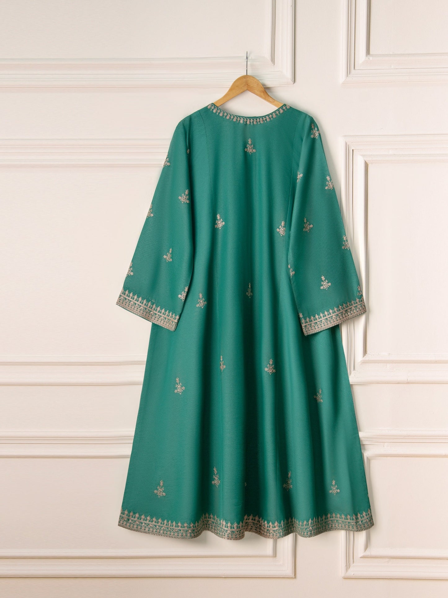 2 Piece- Embroidered Karandi Frock S110795