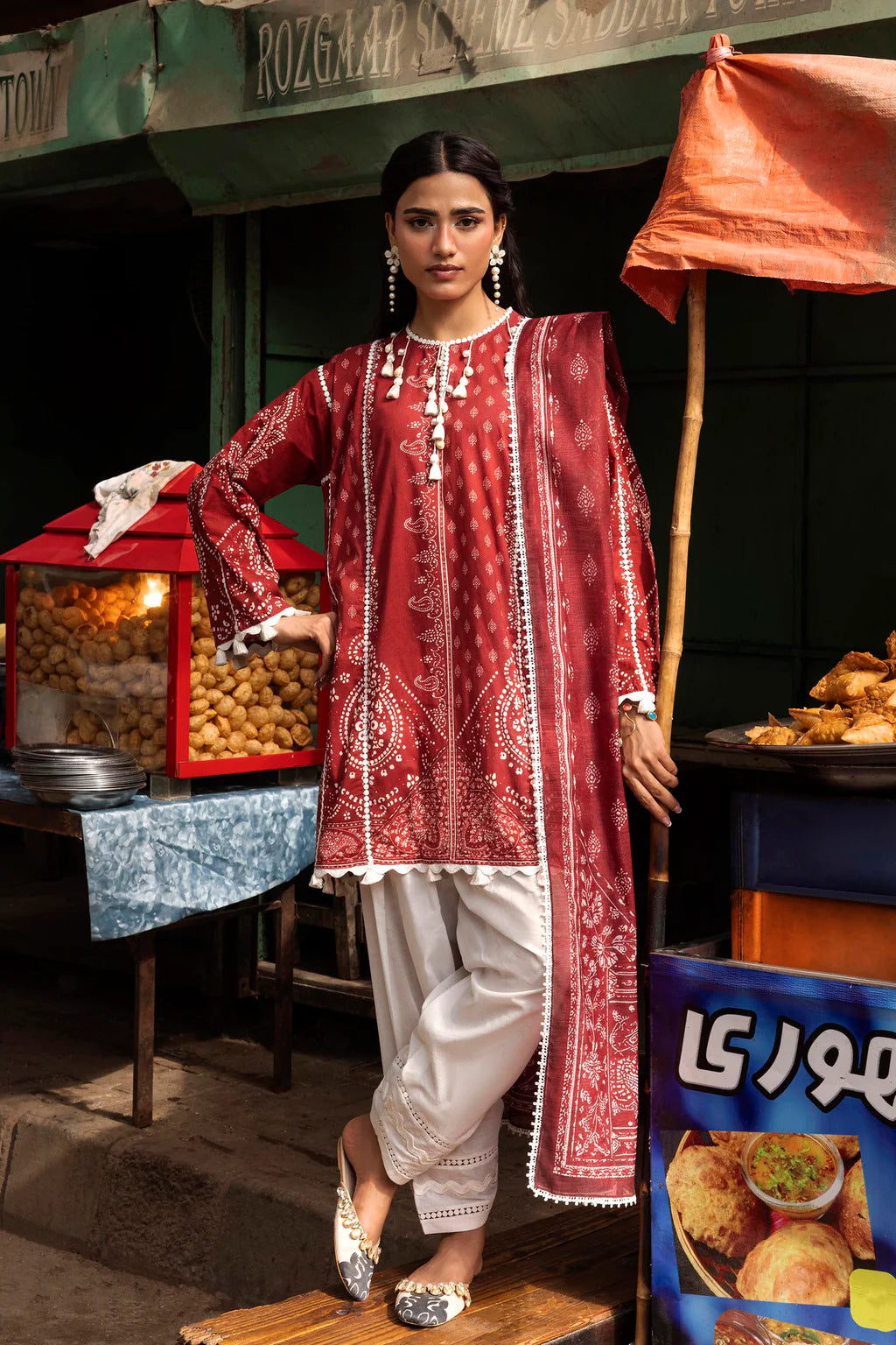 Unstitched Printed 2 Piece Lawn Suit -4B