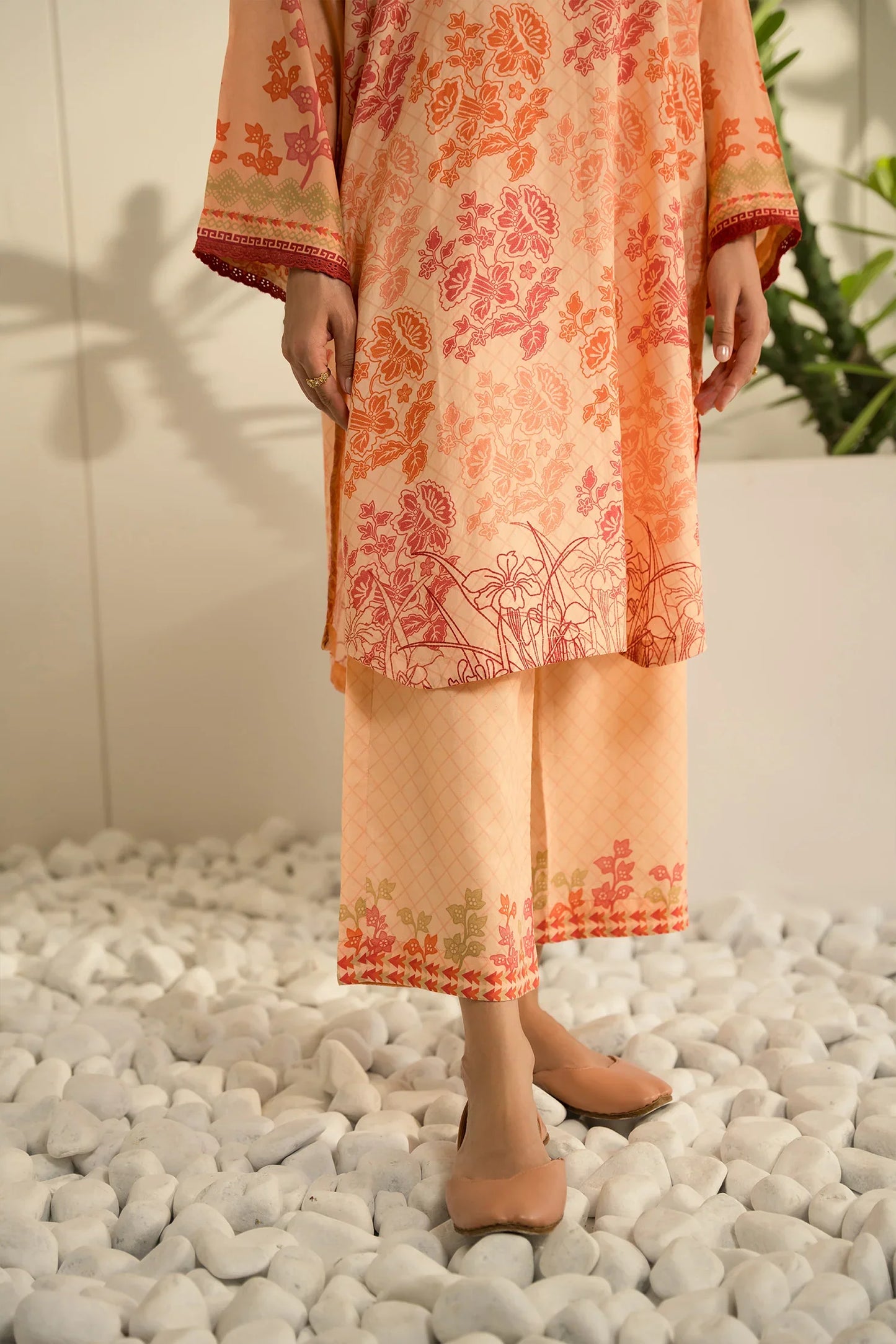 Lawn Pret '25- Rosemary Matching Set