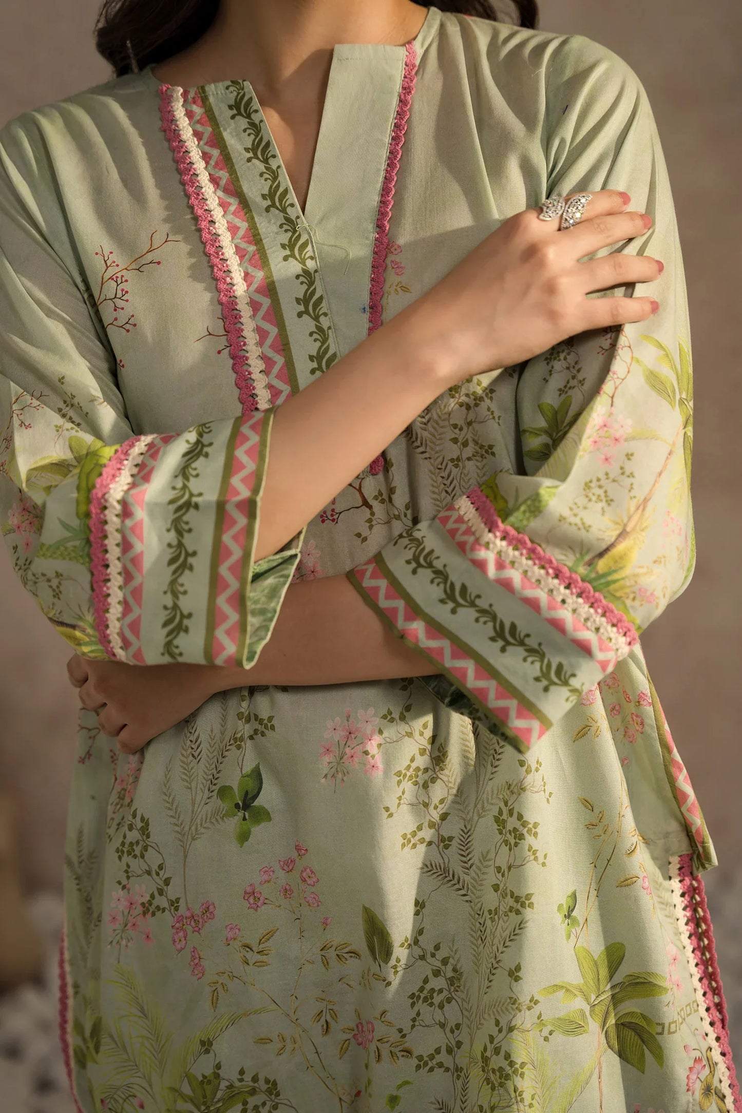 Lawn Pret '25- Thea Matching Set