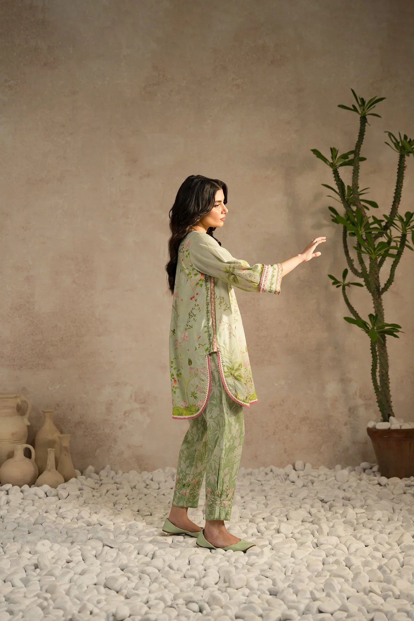 Lawn Pret '25- Thea Matching Set