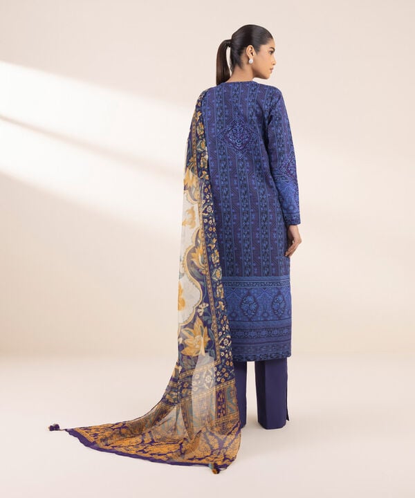 Unstitched Lawn '25 - 3 Piece - Embroidered Lawn Suit - U3PEDY25V115