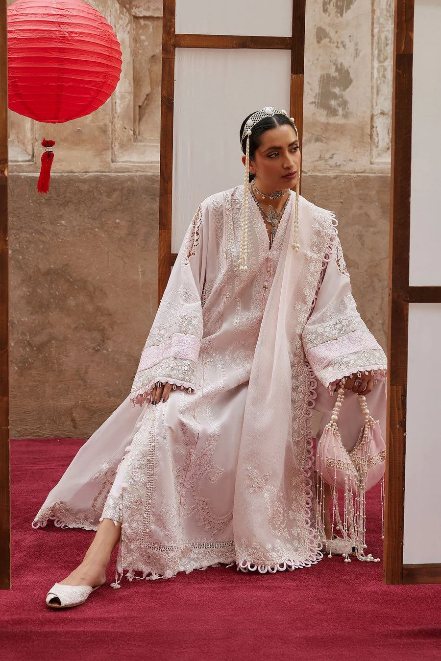 ROUHAAN (EL26-04 B) - 3 Pc - Unstitched photo 4