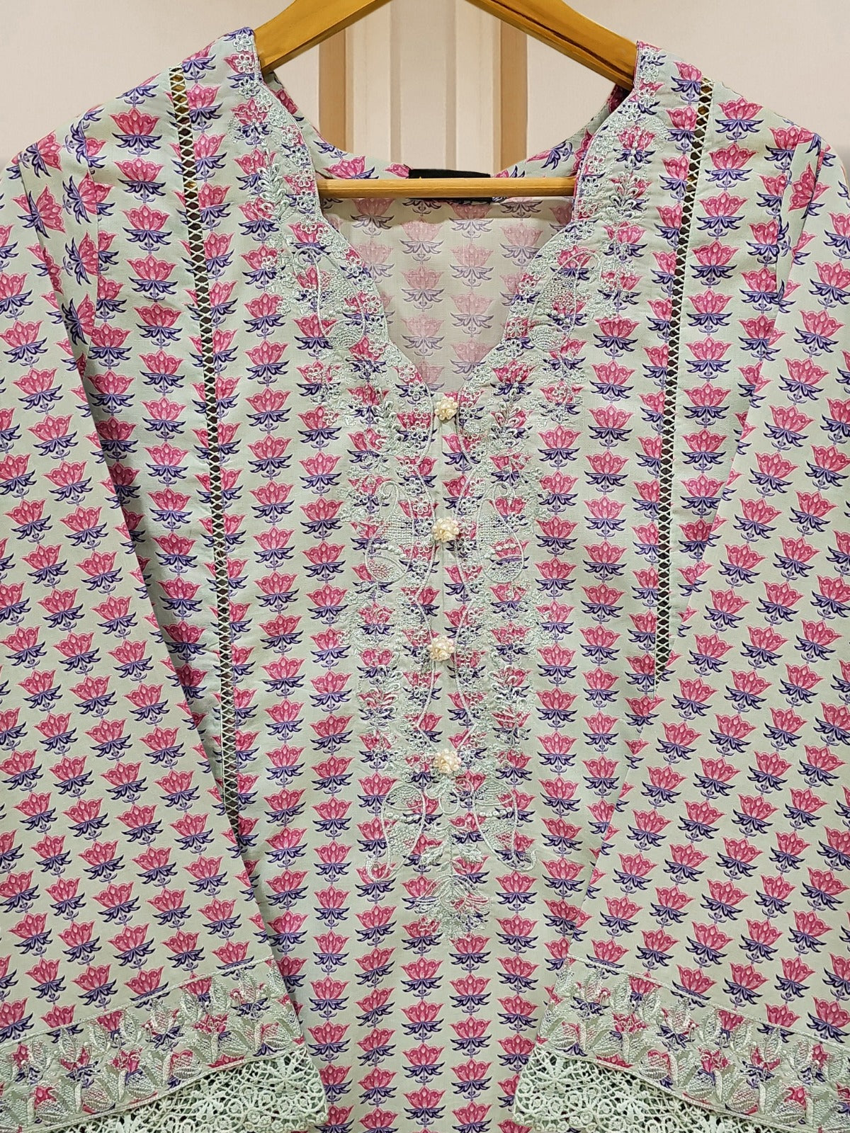 2 Piece - Pure Printed Cambric Suit S109666