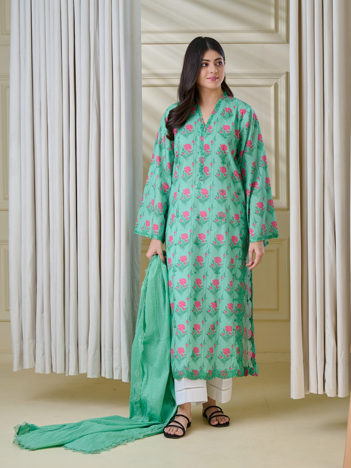 2 Piece - Pure Printed Cambric Suit S110103