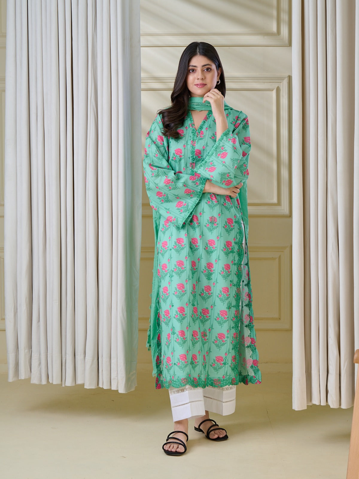 2 Piece - Pure Printed Cambric Suit S110103