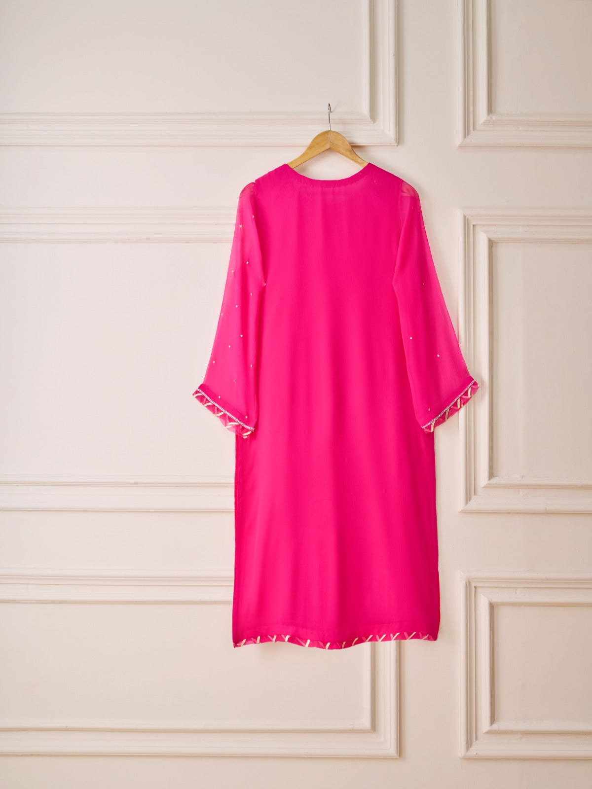 Pure Chiffon Embroidered Shirt S110444