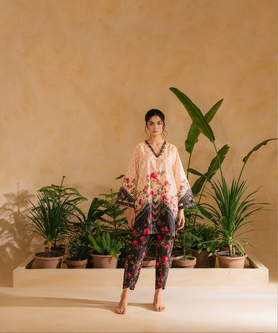 Lawn Pret Ramadan Edit '25 - Floral Lattice Matching Set