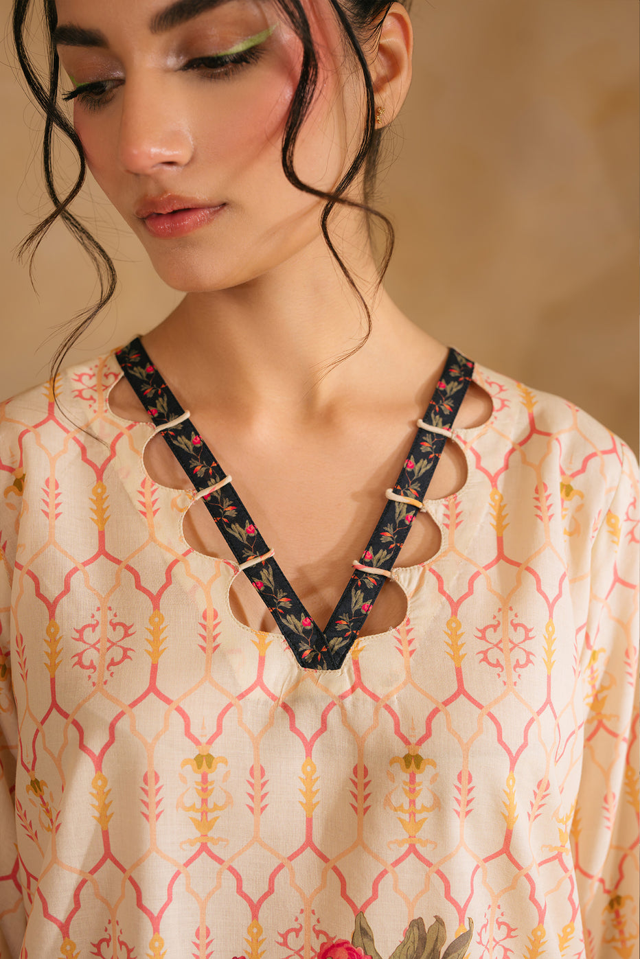 Lawn Pret Ramadan Edit '25 - Floral Lattice Matching Set