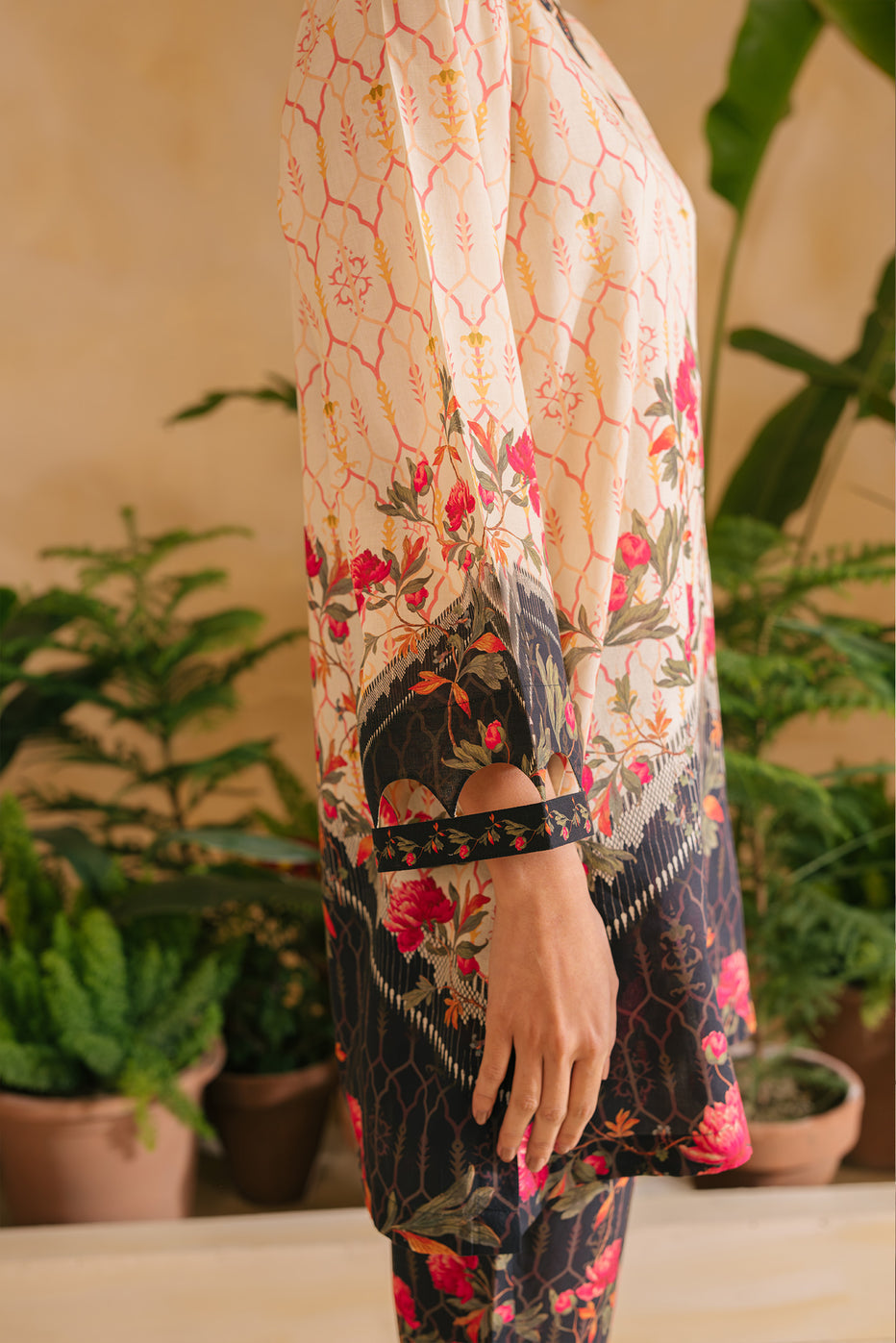 Lawn Pret Ramadan Edit '25 - Floral Lattice Matching Set
