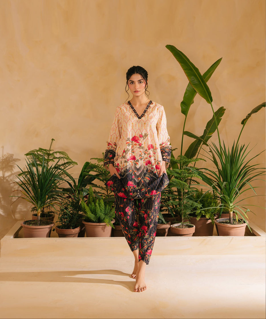 Lawn Pret Ramadan Edit '25 - Floral Lattice Matching Set