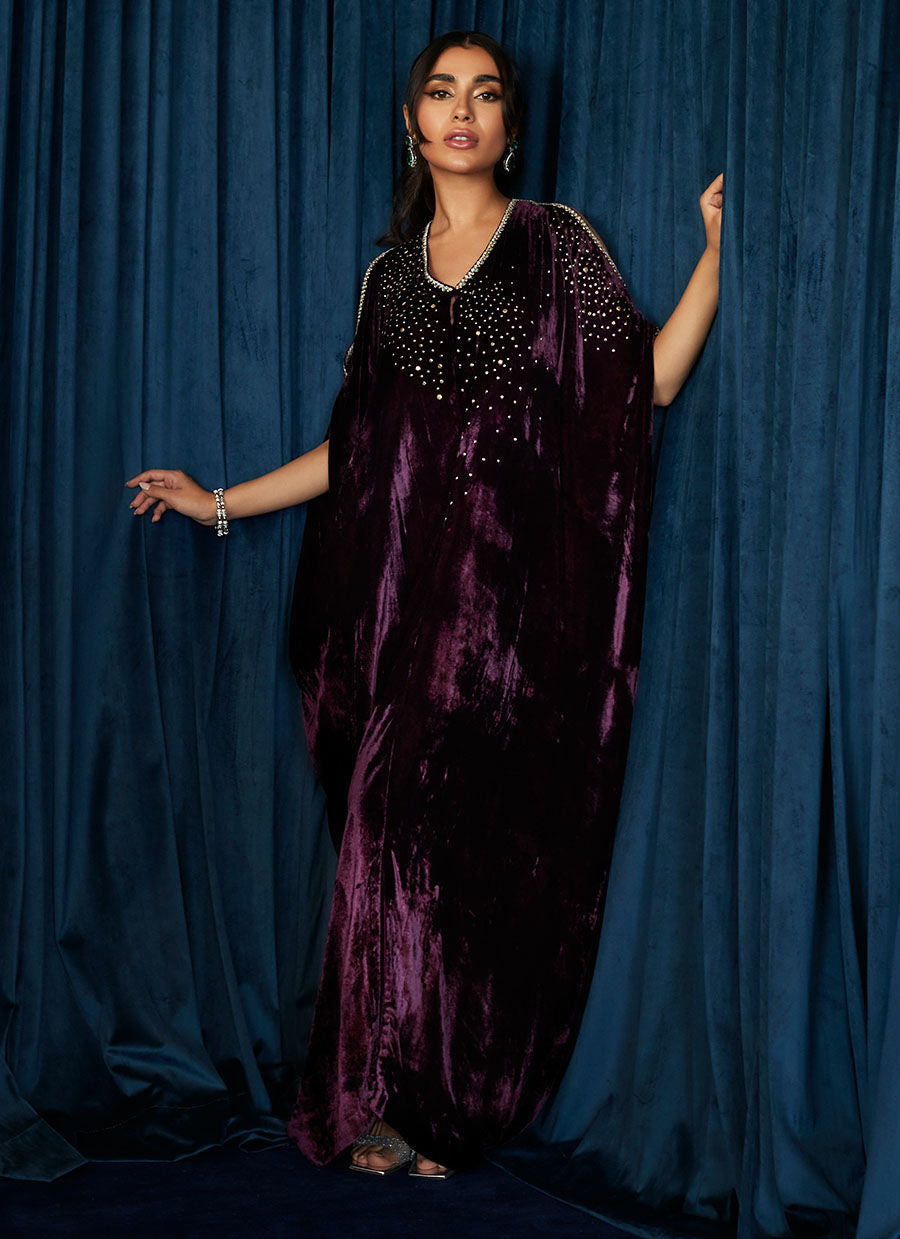 Mayna festive - Vivien Amethyst Kaftan - Sale