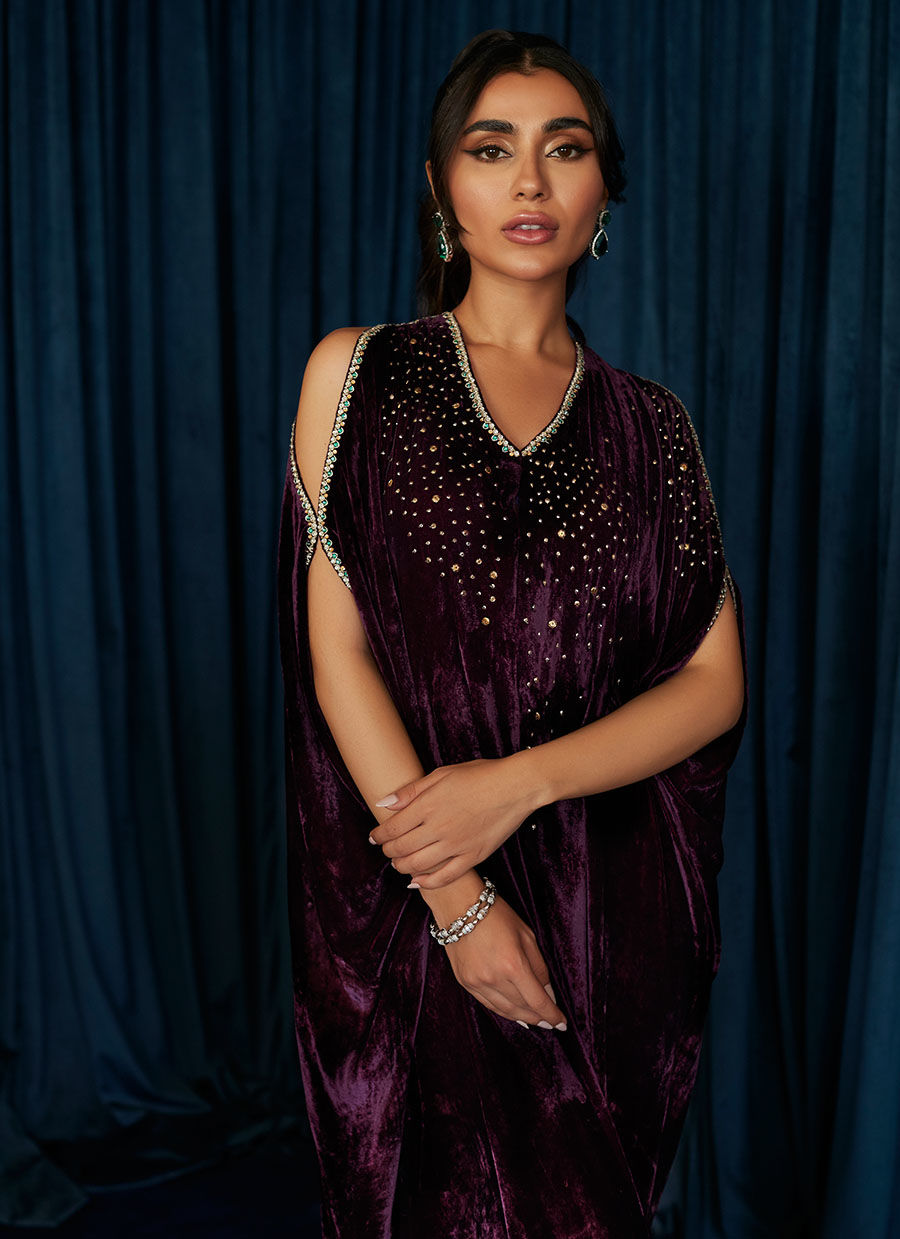 Mayna festive - Vivien Amethyst Kaftan - Sale