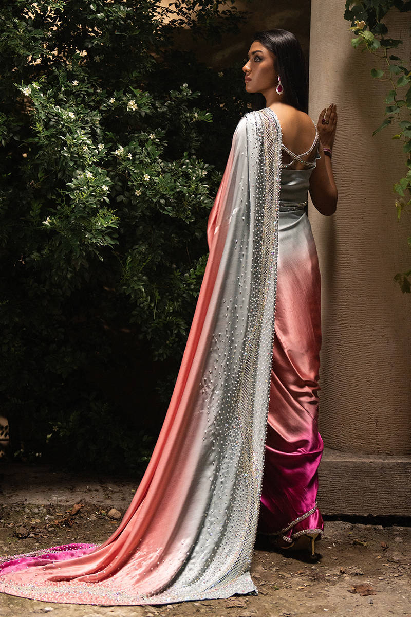 Afsanvi Festive Edit'24 - Starburst Ombre Sari