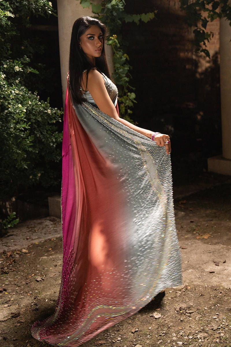 Afsanvi Festive Edit'24 - Starburst Ombre Sari