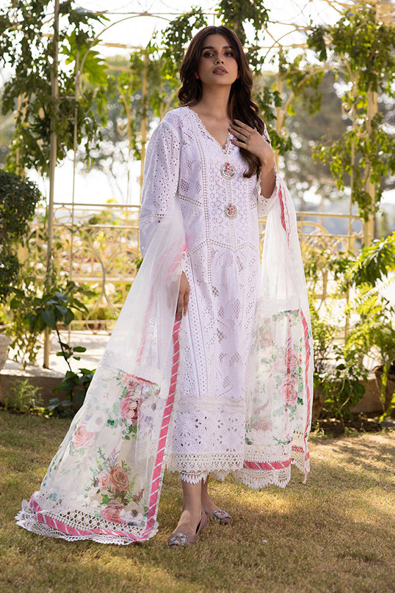 Sunlit Floral Eid Edit'25 - Rose Garden With Dupatta