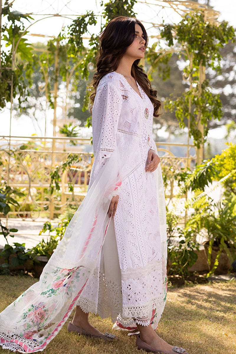 Sunlit Floral Eid Edit'25 - Rose Garden With Dupatta