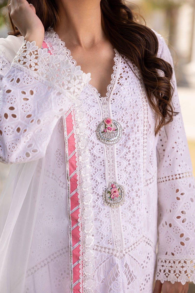 Sunlit Floral Eid Edit'25 - Rose Garden With Dupatta