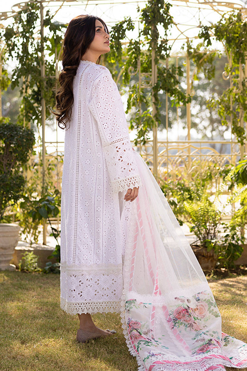 Sunlit Floral Eid Edit'25 - Rose Garden With Dupatta