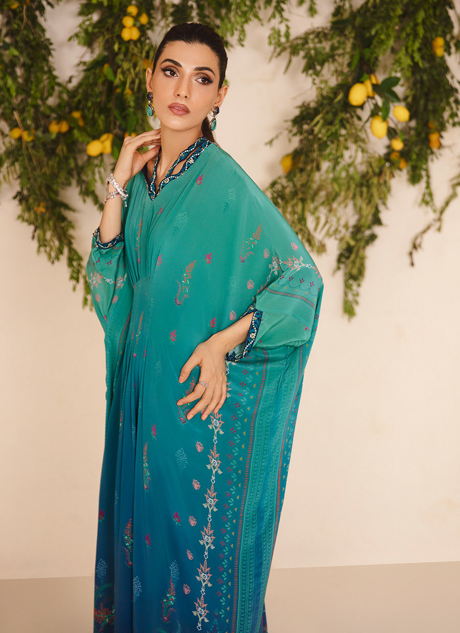 Mayna Festive Luxe Pret 23 - Nehir Ombre Kaftan  - Sale