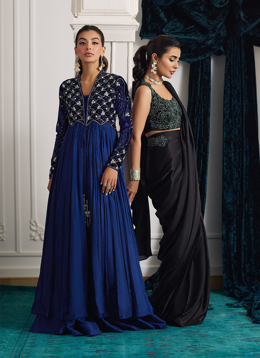 Velvets The Afterparty'24 - Marli Onyx Saree And Velvet Blouse