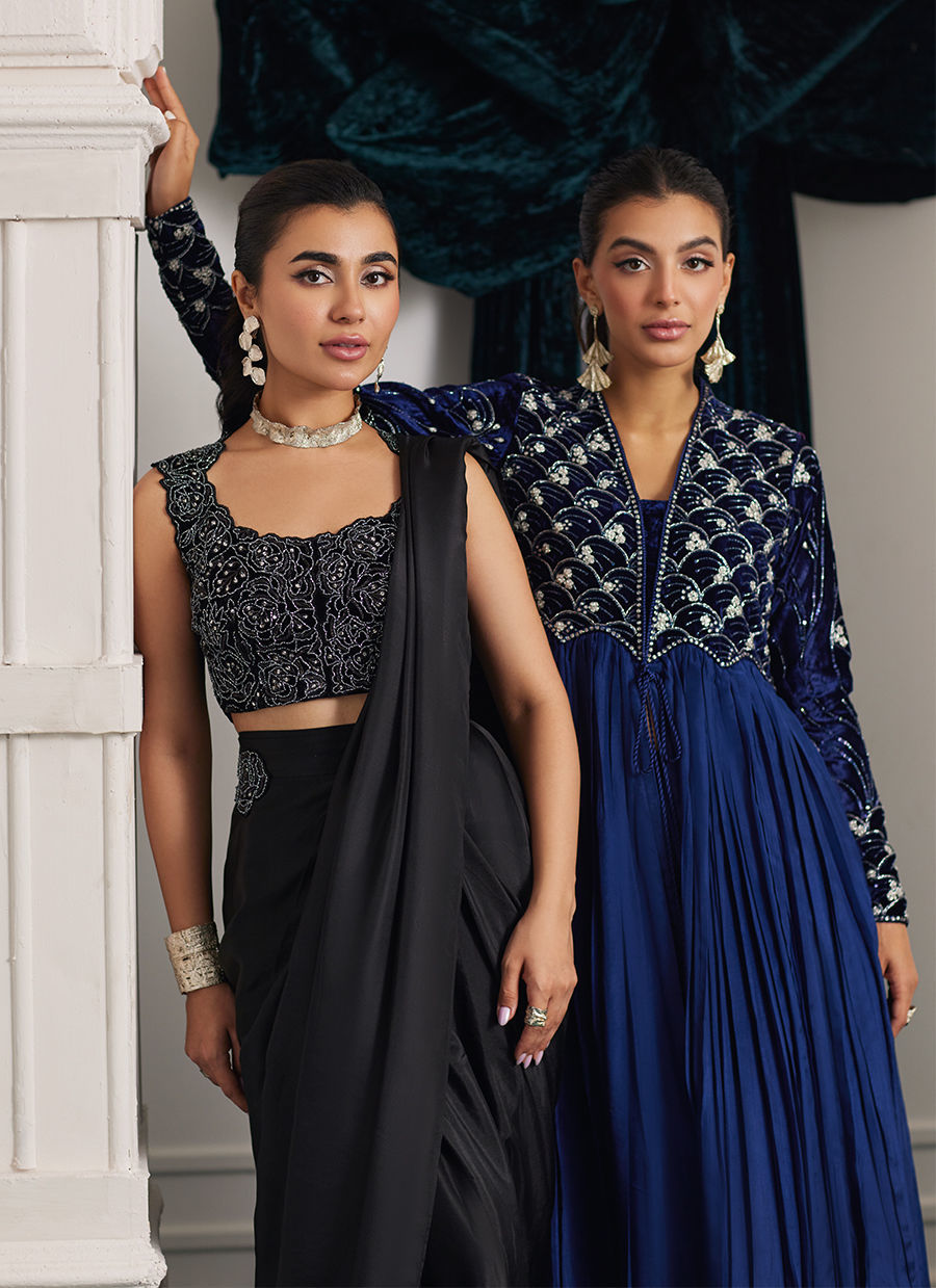 Velvets The Afterparty'24 - Marli Onyx Saree And Velvet Blouse