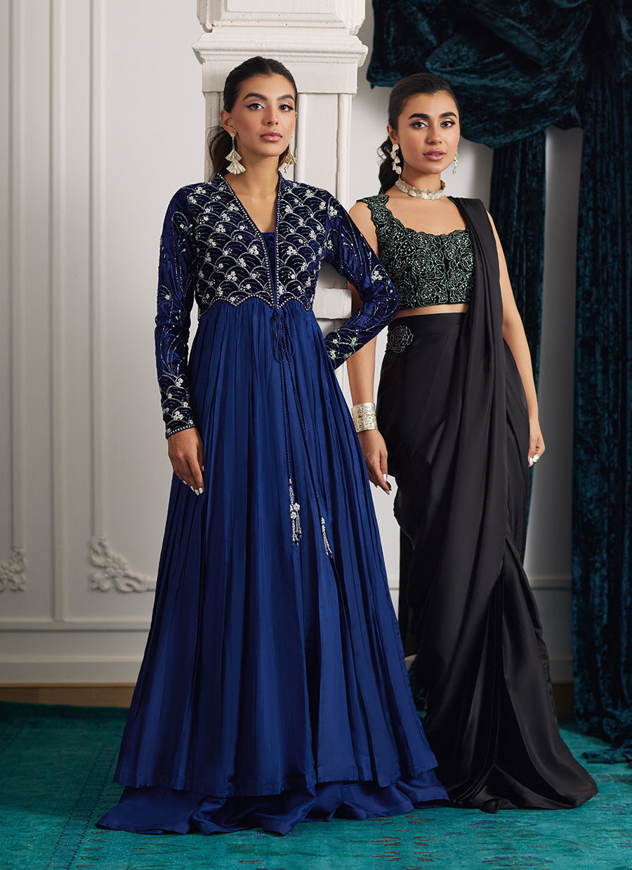 Velvets The Afterparty'24 - Marli Onyx Saree And Velvet Blouse