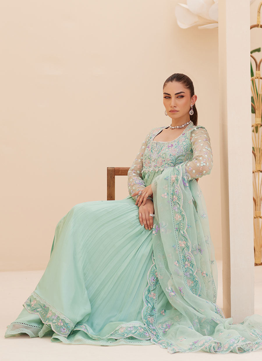 Zaza '25 - Freya Aqua Kalidaar and Dupatta