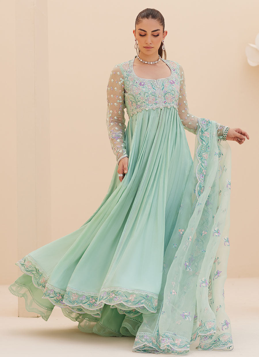 Zaza '25 - Freya Aqua Kalidaar and Dupatta