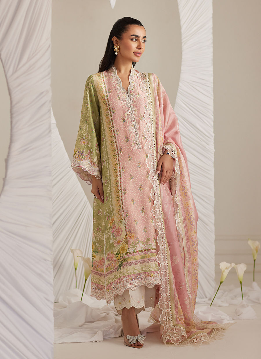 Lea Eid'25-Rosalina Shirt and Dupatta