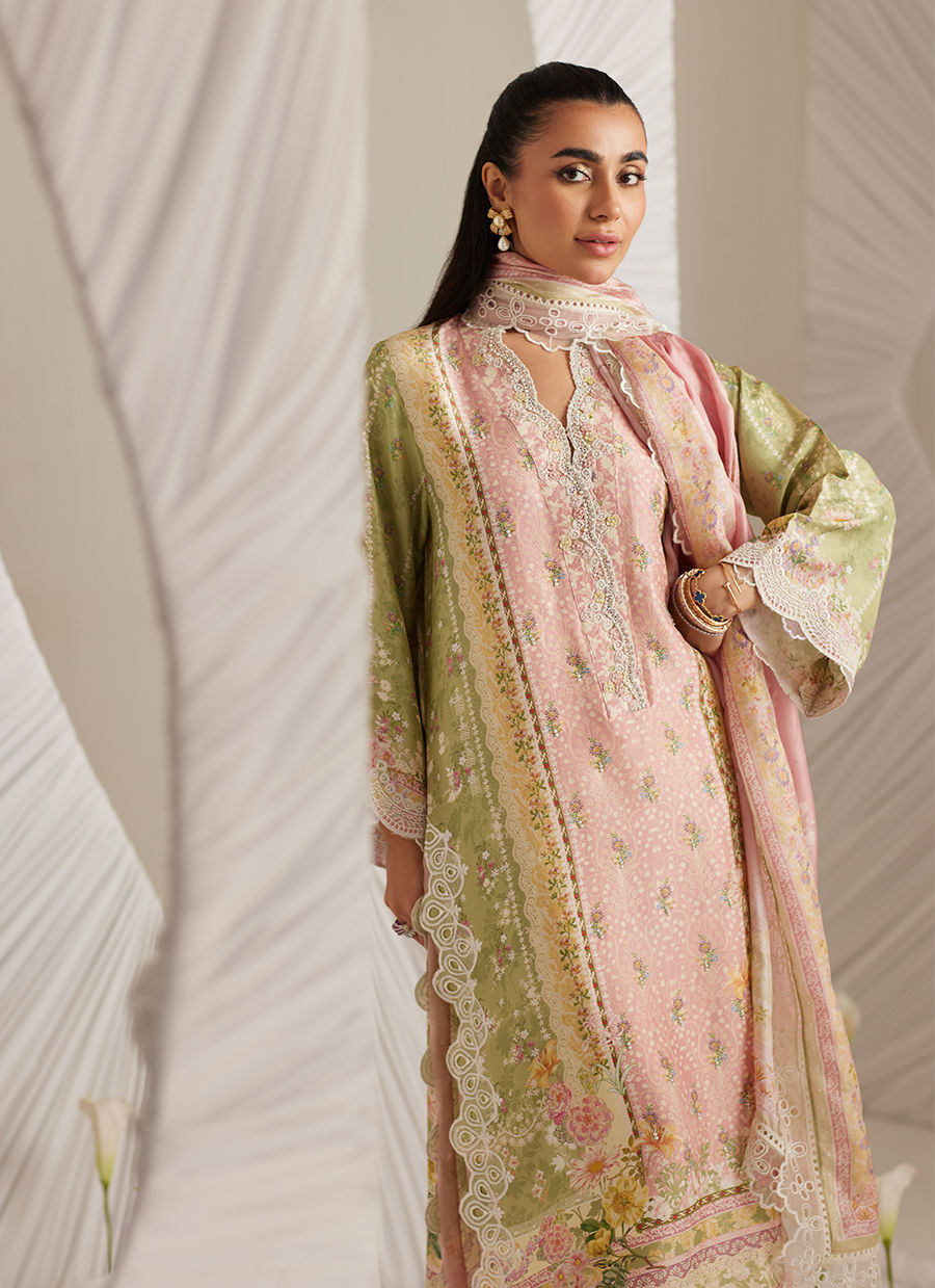 Lea Eid'25-Rosalina Shirt and Dupatta