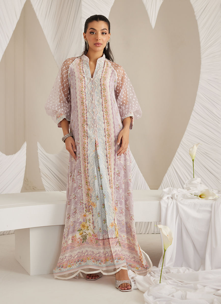 Lea Eid'25-Bianca Lavender Kaftan