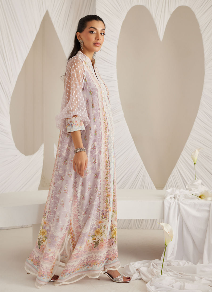 Lea Eid'25-Bianca Lavender Kaftan