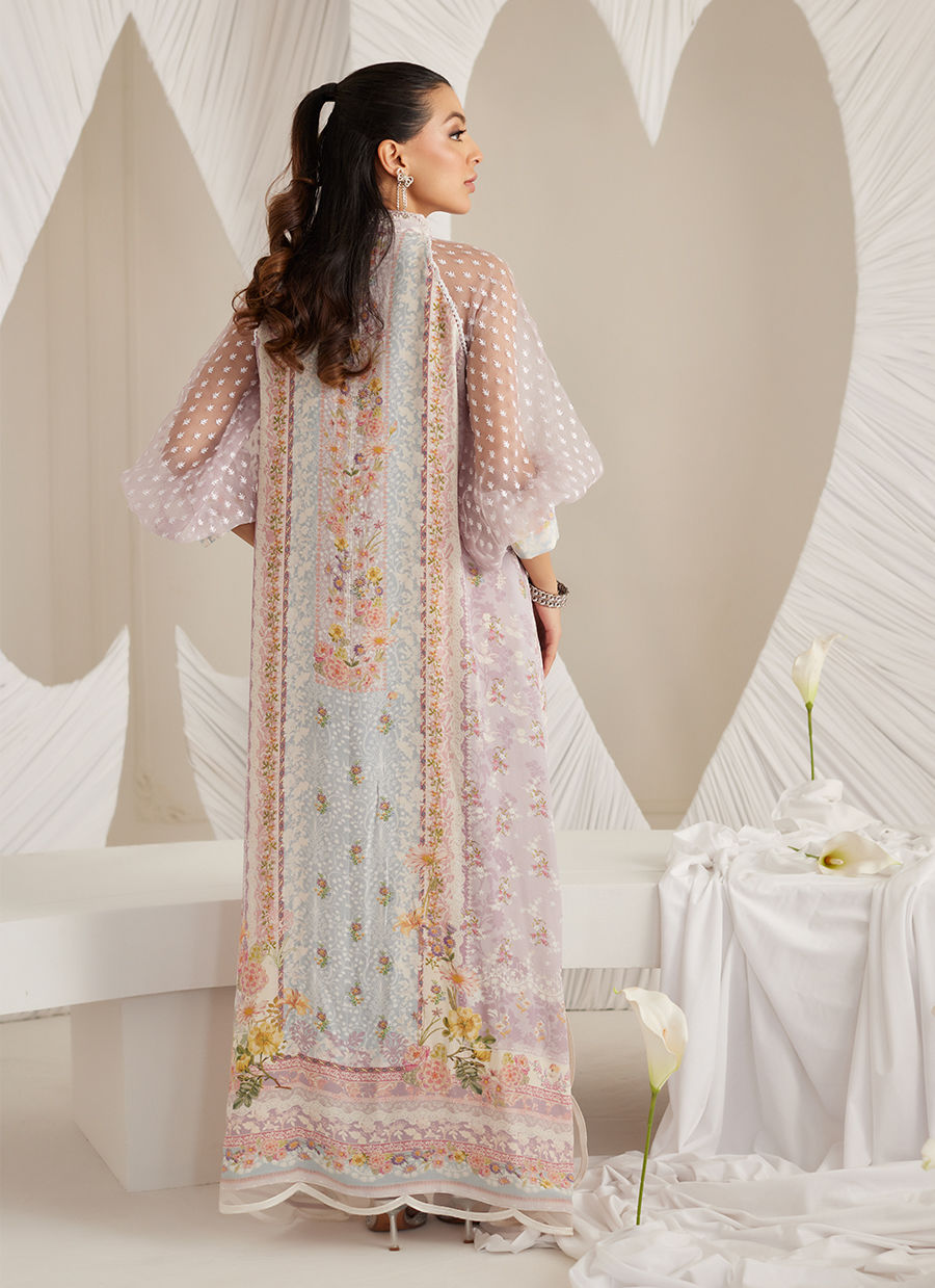 Lea Eid'25-Bianca Lavender Kaftan