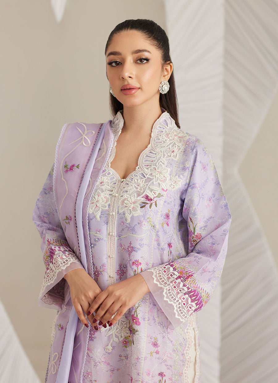 Lea Eid'25- Polina Ombre Shirt and Dupatta