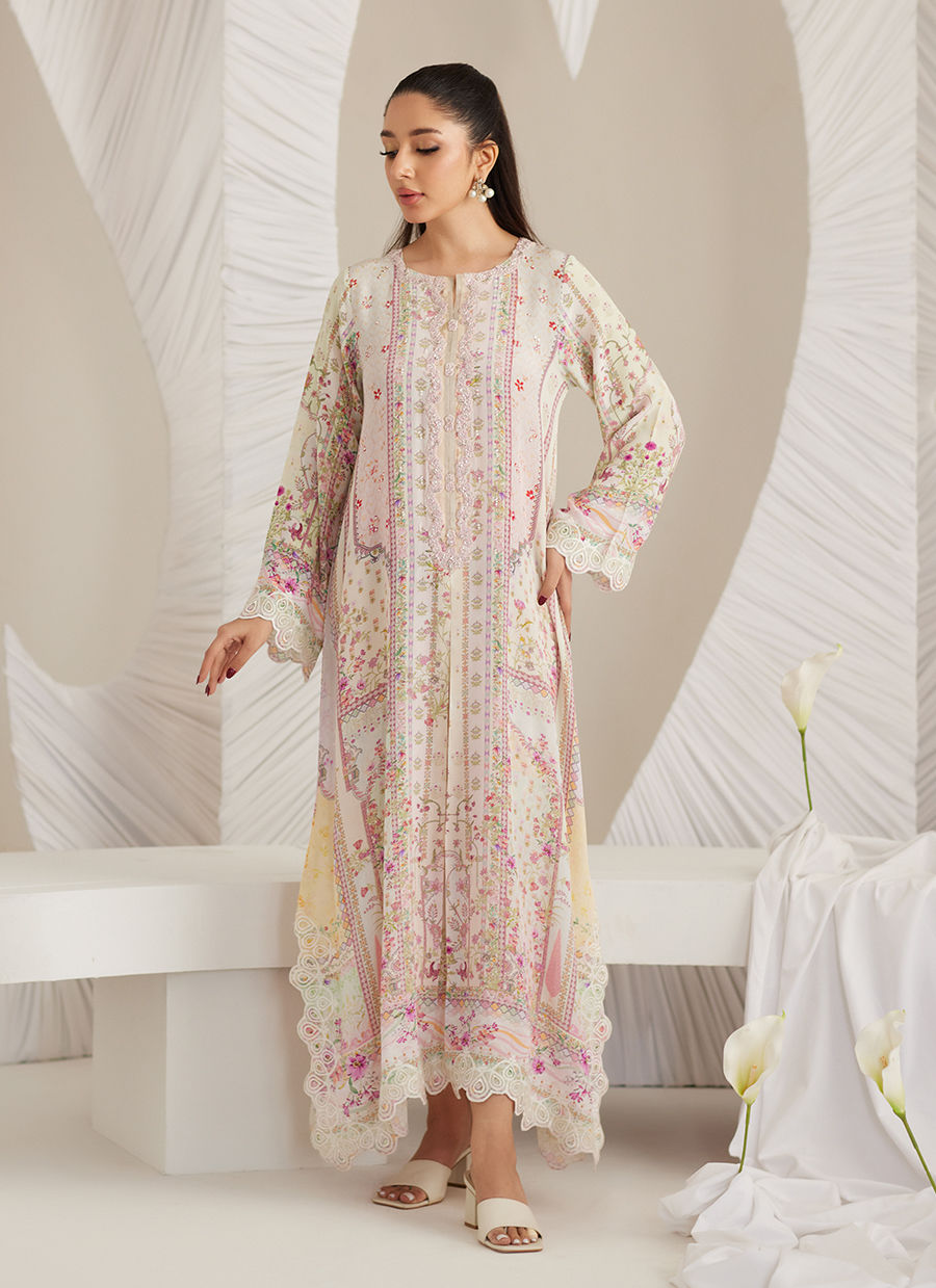 Lea Eid'25-Carlina Crepe Kaftan