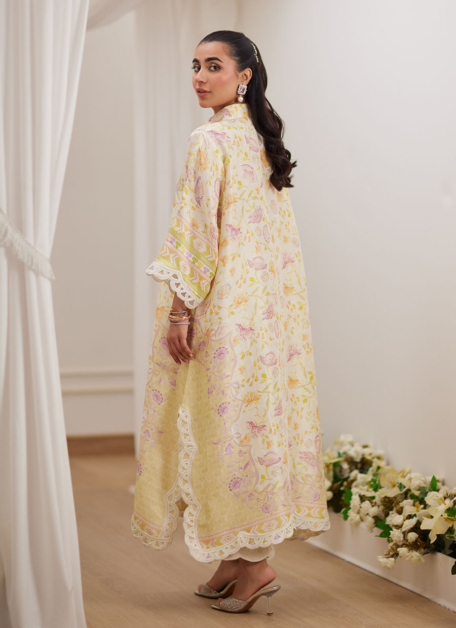Lea Eid'25- Emelia Ivory Shirt Dress