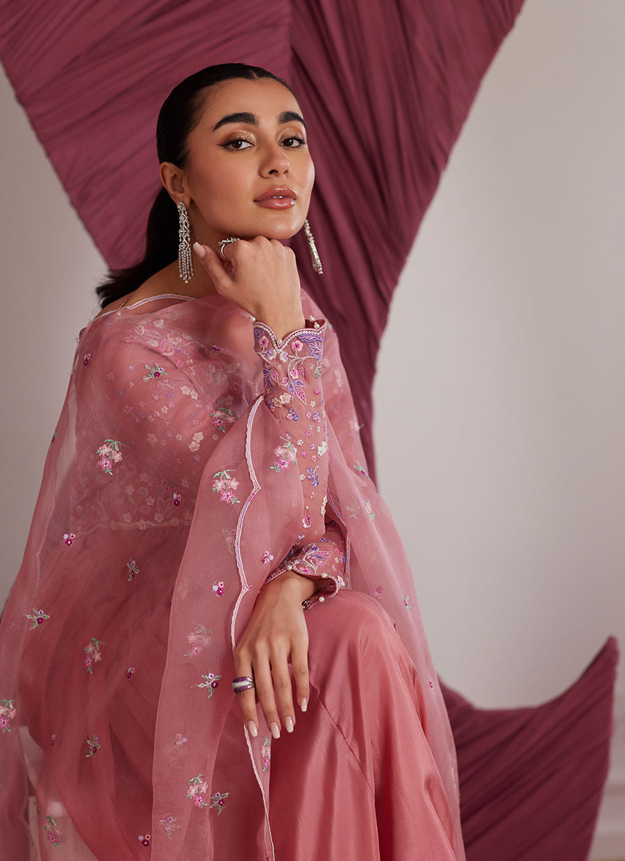 Luna Eid Edit'25 -  Wylie Watermelon Kalidaar And Dupatta